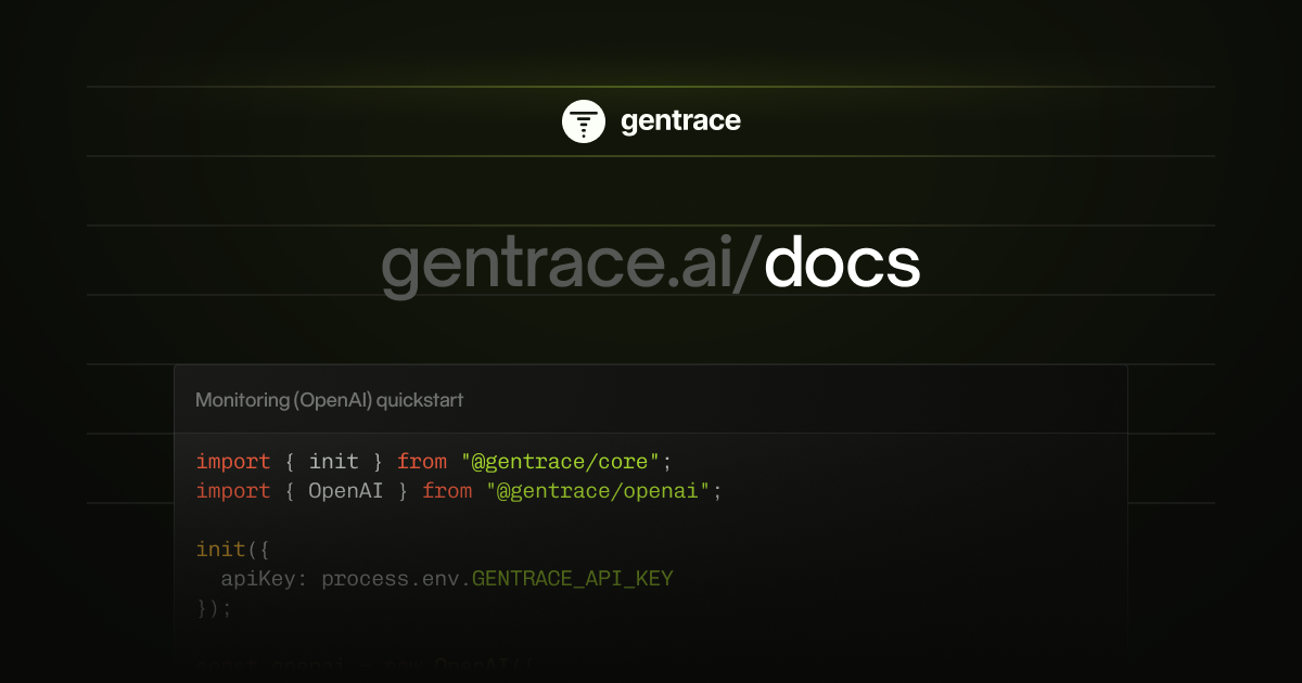 Gentrace Documentation Gentrace documentation